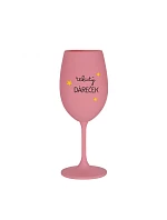 LIQUID GIFT - ružový pohár na víno 350 ml