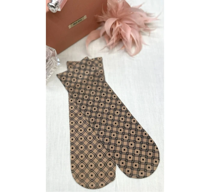 Dámske vzorované ponožky Magnetism lycra 20 den