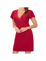 Dámska nočná košeľa Luiza vínová - Donna