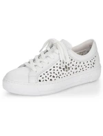 Pohodlné kožené topánky Rieker W RKR641 white