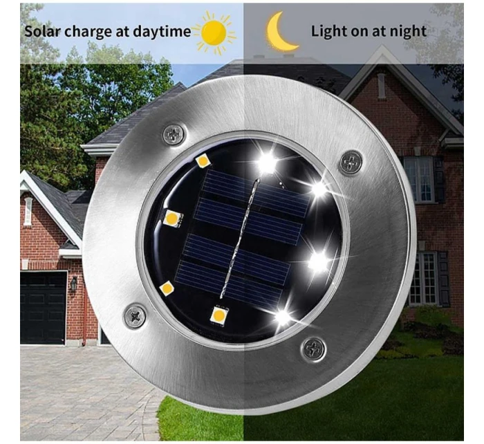 SOLÁRNA LAMPA 8 LED SMD PRE PRELOMENIE KPL.4PCS