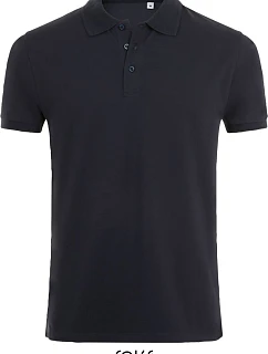 SOL'S Phoenix Men Pánske elastické polo tričko z piké 25.1708 francúzska námornícka modrá
