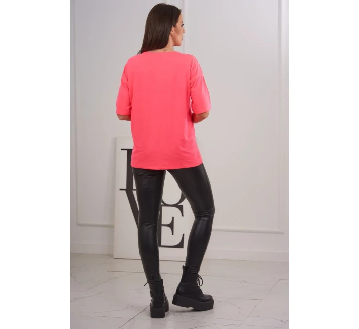 Halenka s potiskem Magic pink neon Halenka s potiskem Magic pink neon