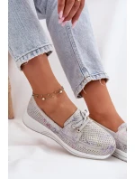 Semišové Polobotky Z Přírodní Kůže Na Platformě model 21692952 Šedé - Artiker