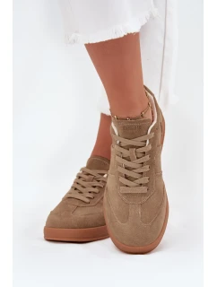 Dámske semišové tenisky Big Star HI-POLY SYSTEM - béžové