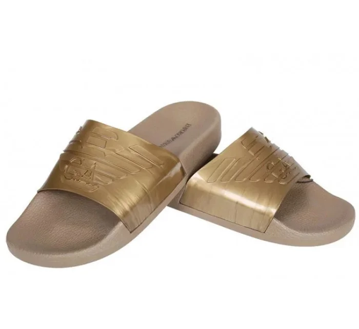 Šľapky X4PS02 zlatá - Emporio Armani