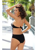 Dámske jednodielne monokiny Kalina M-601 Čierne s bielou - Marko