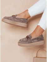 Dámské mokasíny na platformě šedé Dstreet model 21984056 - FashionStreet Dámské mokasíny na platformě šedé Dstreet model 21984056 - FashionStreet