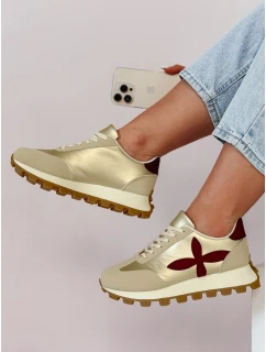 Dámske športové tenisky FLEXIMOT burgundy FashionStreet ZY0904