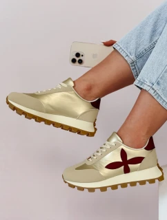 Dámske športové tenisky FLEXIMOT burgundy FashionStreet ZY0904