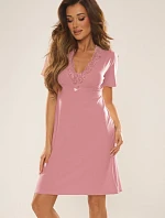 Dámska nočná košeľa De Lafense 640 Noela kr/r S-2XL