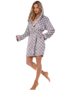 L&L 2405 Dots S-XL dámsky župan