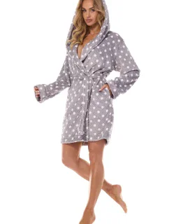 Dámský župan L&L 2405 Dots S-XL