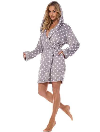 Dámský župan model 20296056 Dots SXL - L&L Dámský župan model 20296056 Dots SXL - L&L