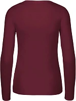 O Dámské tričko s dlouhým rukávem bordeaux model 22505860 - Neutral