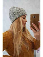 Dámska čiapka Eliza K205 grey+violet