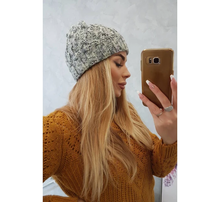 Dámska čiapka Eliza K205 grey+violet