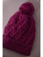 Fleecová čepice červená model 18751369 - K-Fashion Fleecová čepice červená model 18751369 - K-Fashion