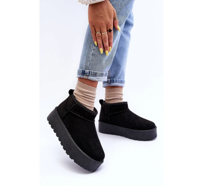 Sněžnice Z Kůže Černé model 21630188 - Boto