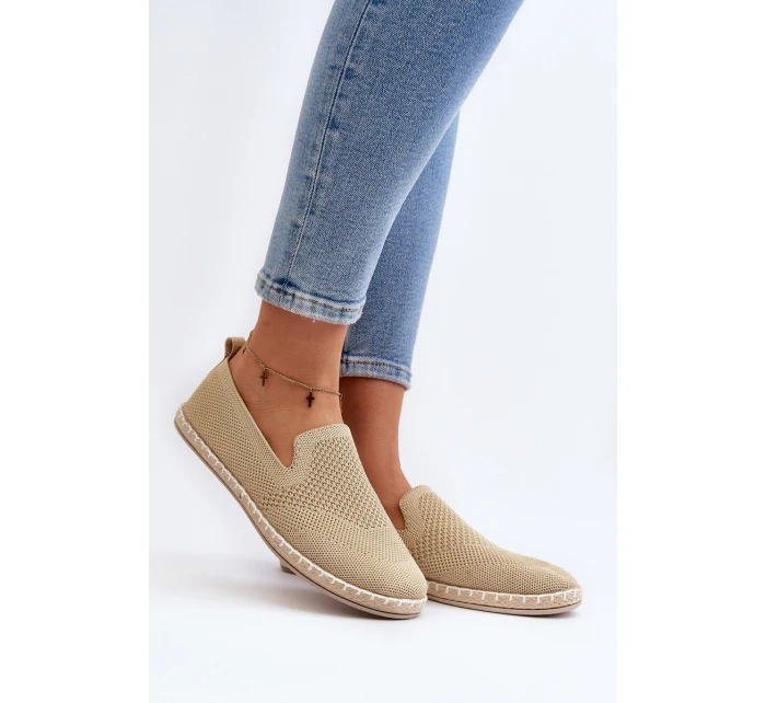 Wsuwane Damskie Espadryle Beżowe Harmonie Wsuwane Damskie Espadryle Beżowe Harmonie