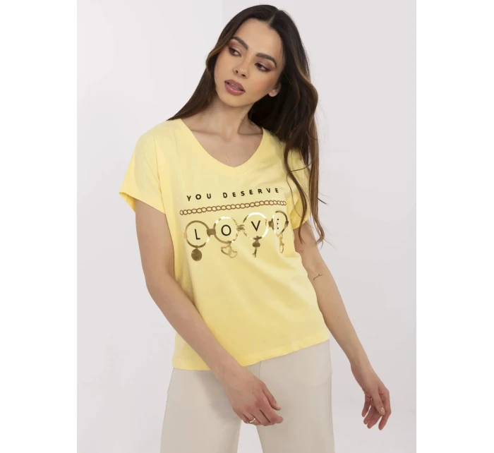 T shirt CLM TS model 21094424 żółty - FPrice