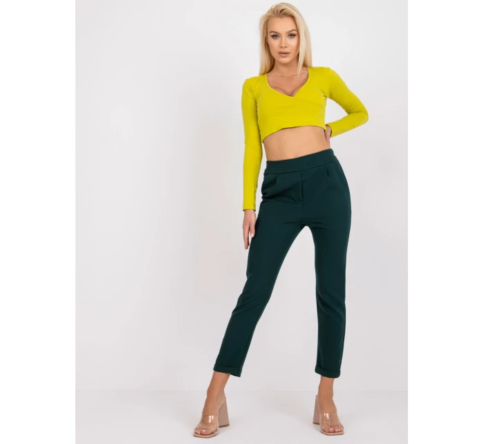 DHJ nohavice SP 13926.02 tmavo zelená