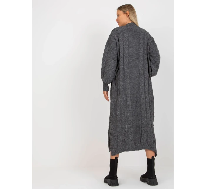 Dámsky sveter LC SW 8032 tmavo šedý