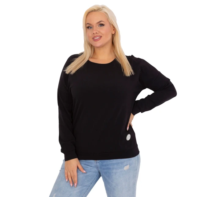 Blúzka RV BZ 9258.22 čierna farba Blúzka RV BZ 9258.22 čierna farba