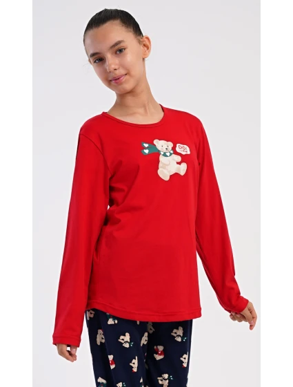 Detské dlhé pyžamo Medveď so šatkou Detské dlhé pyžamo Medveď so šatkou