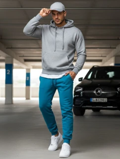 Pánské tyrkysové tepláky Dstreet model 21963950 - FashionStreet