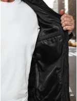 Pánská přechodná prošívaná bunda s kapucí černá Dstreet model 21983032 - FashionStreet