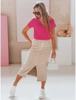 Dámská žebrovaná halenka LOOK růžová Dstreet model 21988809 - FashionStreet