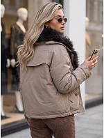 Dámska zimná bunda s odnímateľným golierom Fango FashionStreet TY5913 Dámska zimná bunda s odnímateľným golierom Fango FashionStreet TY5913