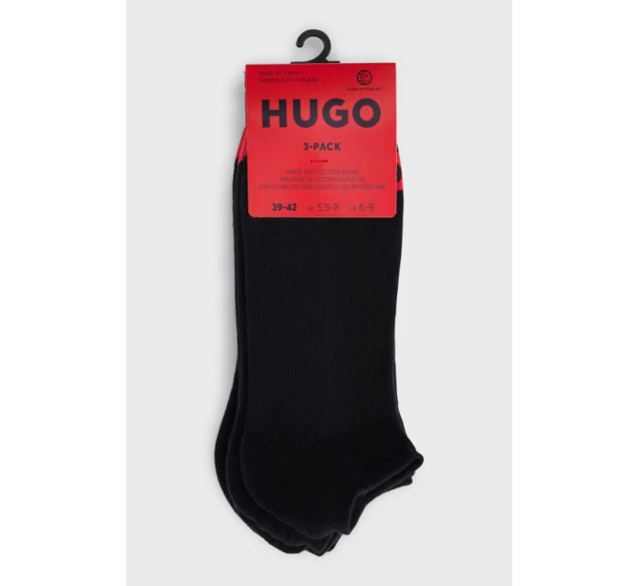 HUGO 3P LC Dlhé ponožky čierne (50514916-001)
