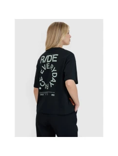 Dámske tričko oversize s potlačou 4F 4FWSS25TTSHF1993-20S