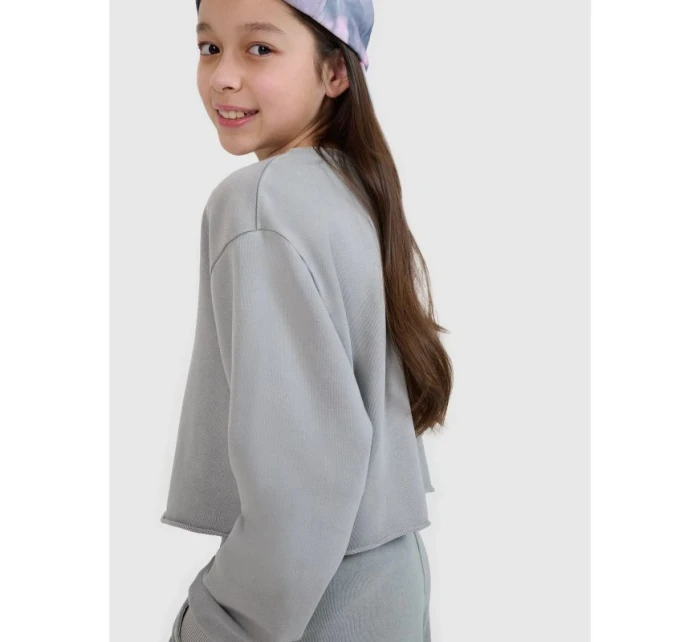Dívčí mikina bez kapuce model 21435791 - 4F