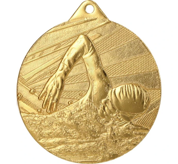Zlatá medaila z plávania.