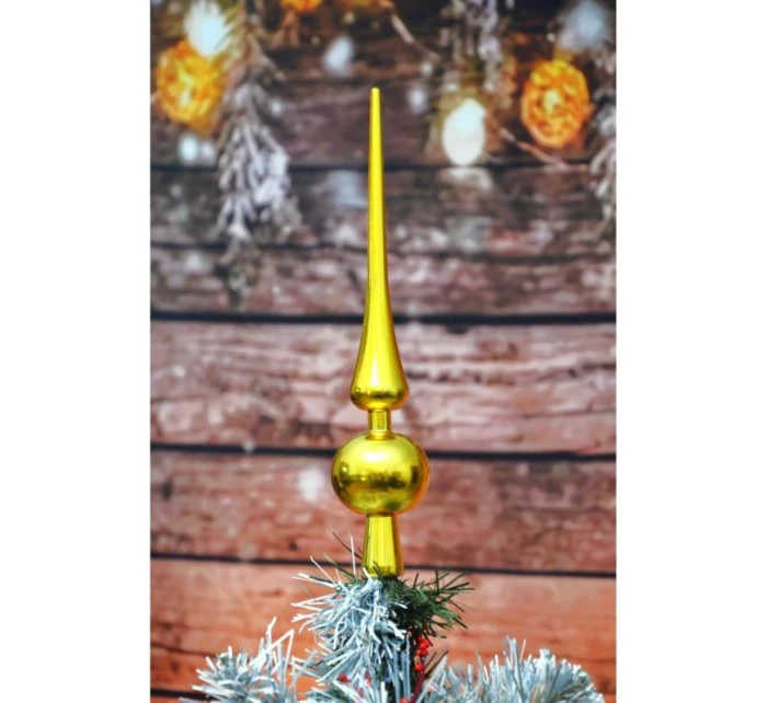 VÝŠKA VRCHOLU VIANOČNÉHO STROMČEKA 25 CM ZLATÁ