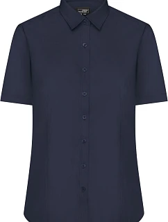 JN 679 Popelínová halenka s krátkým rukávem model 22488269 navy - Daiber