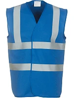 Bezpečnostná vesta Yoko HVW 100 Hi-Vis 79.W100, kráľovská modrá Bezpečnostná vesta Yoko HVW 100 Hi-Vis 79.W100, kráľovská modrá