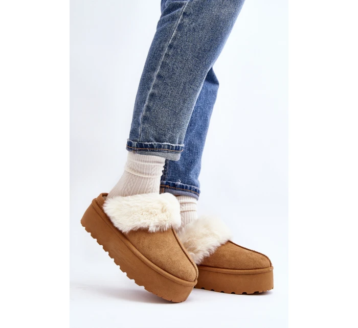 Dámské sněhule na tlusté Camel model 21644664 - Boto Dámské sněhule na tlusté Camel model 21644664 - Boto