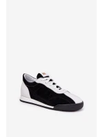 Dámské Kožené Sportovní Boty model 21690049 Černé - Laura Messi