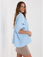 IT KR kabát FL10153KSM.91 svetlomodrý