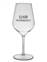 ELIXÍR PROTIBLBEČKOVÝ - priehľadný nerozbitný pohár na víno 470 ml ELIXÍR PROTIBLBEČKOVÝ - priehľadný nerozbitný pohár na víno 470 ml