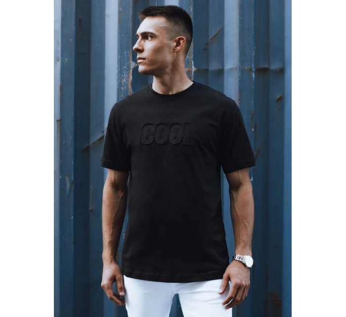 Pánské tričko s potiskem černé model 21975503 - Dstreet