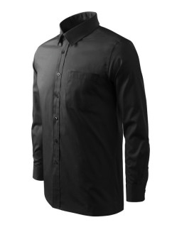Malfini Style LS M MLI-20901 čierna košeľa