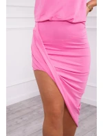 Asymetrické růžové šaty Asymetrické růžové šaty