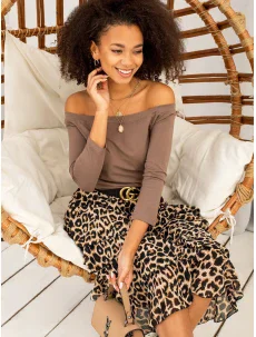 Blúzka RV BZ 4692.99 hnedá