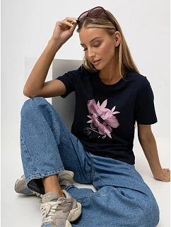 T shirt RV TS model 22303469 granatowy - FPrice