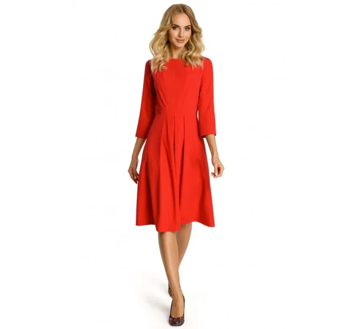 Šaty se předním dílem červené model 18001698 - Moe Šaty se předním dílem červené model 18001698 - Moe
